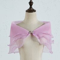 Women's Sweet Solid Color Bow Knot Polyester Shawl sku image 13