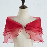 Women's Sweet Solid Color Bow Knot Polyester Shawl sku image 8