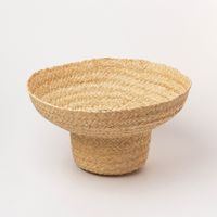 Unisex Simple Style Solid Color Crimping Straw Hat main image 2
