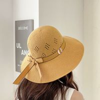 Women's Simple Style Solid Color Wide Eaves Sun Hat main image 3
