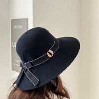 Women's Simple Style Solid Color Wide Eaves Sun Hat sku image 3