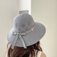 Women's Simple Style Solid Color Wide Eaves Sun Hat sku image 5