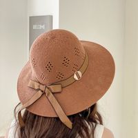 Women's Simple Style Solid Color Wide Eaves Sun Hat sku image 6