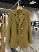 Women's Coat Long Sleeve Blazers Elegant Solid Color main image 4