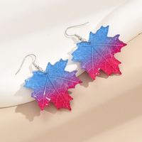 1 Pair IG Style Maple Leaf Arylic Drop Earrings main image 5