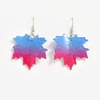 1 Pair IG Style Maple Leaf Arylic Drop Earrings main image 6