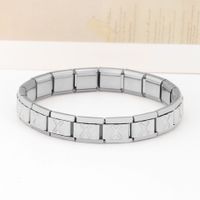 Stainless Steel IG Style Letter Polishing Bracelets main image 5
