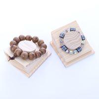 Simple Style Geometric Solid Wood Jewelry Rack main image 5