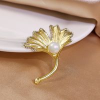 Élégant Glamour Géométrique Alliage Placage Incruster Perles Artificielles Strass Coquille Femmes Broches sku image 43