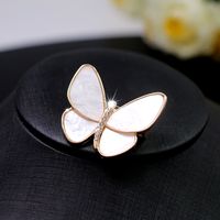 Elegant Glam Geometric Alloy Plating Inlay Artificial Pearls Rhinestones Shell Women's Brooches sku image 10