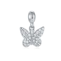 1 Pieza Aleación Diamantes De Imitación Mariposa Colgante sku image 1