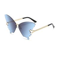 Elegant Fashion Butterfly Pc Butterfly Frame Frameless Women's Sunglasses sku image 2