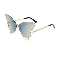 Elegant Fashion Butterfly Pc Butterfly Frame Frameless Women's Sunglasses sku image 3