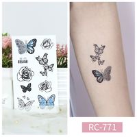 Butterfly Water Transfer Sticker Artificial Decorations sku image 6