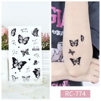 Butterfly Water Transfer Sticker Artificial Decorations sku image 9