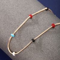 XUPING Simple Style Geometric Alloy Copper Alloy Enamel 18K Gold Plated Women's Anklet main image 8