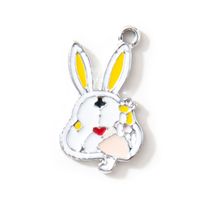 10 PCS/Package Alloy Rabbit Cartoon Character Pendant Cute sku image 6