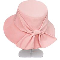 Women's Elegant Cute Bow Knot Flat Eaves Bucket Hat main image 2