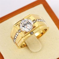 Simple Style Geometric Stainless Steel Men's Rings main image 3