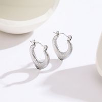 1 Pair IG Style Simple Style Heart Shape Plating Titanium Steel Titanium Steel 18K Gold Plated Earrings sku image 3