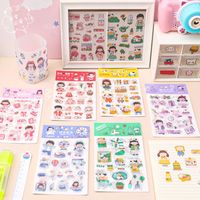 1 Set Cartoon Character Learning School PVC Cartoon Style Cute Washi Tape main image 7