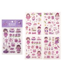 1 Set Cartoon Character Learning School PVC Cartoon Style Cute Washi Tape sku image 2