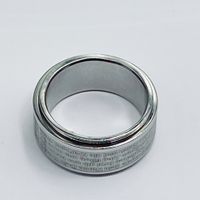 Stainless Steel Simple Style Cross Letter Polishing Rings main image 2