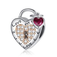 1 Piece Copper Zircon Letter Heart Shape Elephant Beads main image 5