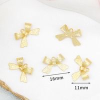 10 PCS/Package Copper Bow Knot Pendant sku image 2