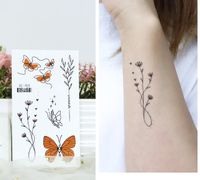 Butterfly Water Transfer Sticker Artificial Decorations main image 4