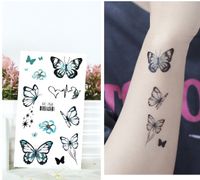 Butterfly Water Transfer Sticker Artificial Decorations main image 2