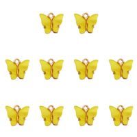 A Pack Of 30 Alloy Acrylic Butterfly Pendant sku image 1