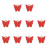 A Pack Of 30 Alloy Acrylic Butterfly Pendant sku image 5
