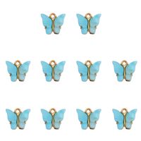 A Pack Of 30 Alloy Acrylic Butterfly Pendant sku image 9