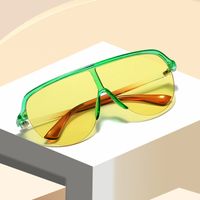 Casual Color Block Pc Toad Glasses Full Frame Women's Sunglasses main image 4