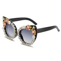 Elegant Cute Flower Pc Cat Eye Full Frame Women's Sunglasses main image 6