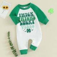 Cute Four Leaf Clover Polyester Jumpsuits main image 1