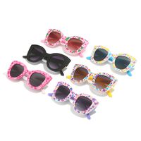 Mignon Petites Fleurs Pc Carré Plein Cadre Enfants Lunettes De Soleil main image 3