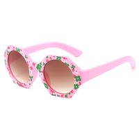 Cute Sweet Ditsy Floral Pc Round Frame Full Frame Kids Sunglasses main image 3