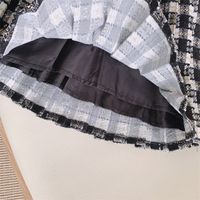 Classic Style Checkered Polyester Girls Clothing Sets main image 5