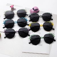 Cute Simple Style Panda Tac Oval Frame Full Frame Kids Sunglasses main image 1