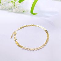Simple Style Round Dots Butterfly Sterling Silver Plating Gold Plated Women's Anklet main image 4