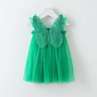 Princess Solid Color Polyacrylonitrile Fiber Girls Dresses main image 4