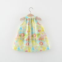 Princess Flower Cotton Girls Dresses main image 4