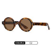 Casual Geometric Tac Round Frame Full Frame Women's Sunglasses sku image 6