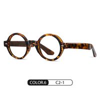 Casual Geometric Tac Round Frame Full Frame Women's Sunglasses sku image 2