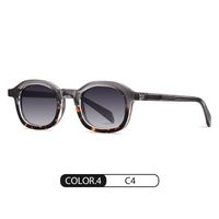 Simple Style Geometric Tac Oval Frame Full Frame Women's Sunglasses sku image 4