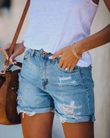 Women's Daily Casual Streetwear Solid Color Shorts Washed Jeans Shorts main image 2