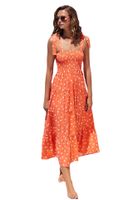 Women's Regular Dress Elegant Strap Sleeveless Printing Polka Dots Maxi Long Dress Daily main image 5