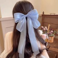 Women's Sweet Bow Knot Gauze Hair Clip sku image 3